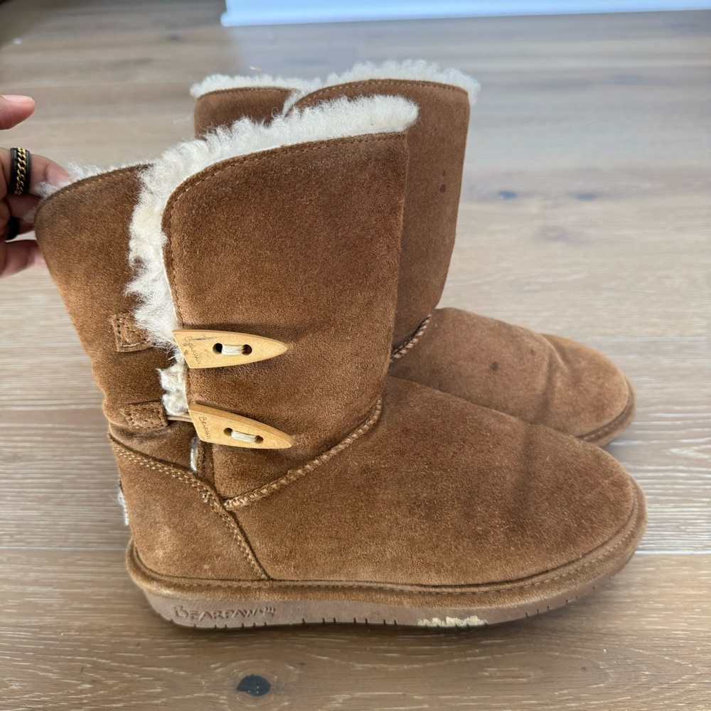 Bearpaw Abigail Slip On Boot: Sheep Skin & Wool
